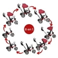 thumbnail image 2 of Triciclo para Niños The Baby Shop  para bebés, evolutivo Luz y Sonido Rojo - 8 en 1, 2 of 9