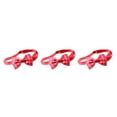 thumbnail image 3 of Collar de perro Billuyoard pajarita ajustable mascotas adorables celosía roja, 3 of 6