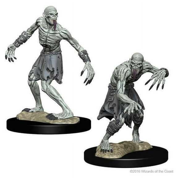 WizKids WZK72571 Dungeons & Dragons Nolzurs Marvelous Unpainted Ghouls W1 Miniature