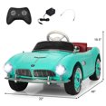thumbnail image 2 of Patiojoy 12V Kids Ride On Car Toy BMW 507 Licensed Electric Vehicles with Remote Control Green, 2 of 7