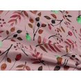 thumbnail image 4 of oneOone Rayon Medium Pink Fabric Florals Craft Projects Decor Fabric Printed By The Yard 56 Inch Wide-OLA, 4 of 5