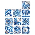 thumbnail image 4 of Azulejo de pared Vinilo Flor Etiqueta de la pared Mural Calcomanía para azulejos Etiqueta autoadhesiva impermeable para azulejos, MZ-2-142, Mediana seitruly HA002473-115, 4 of 6