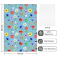 thumbnail image 2 of 2 Pcs Pioneer Flower Floral Print Pattern Kitchen Towels, Funny Microfiber Dish Towel Set, 18" X 26" Tea Towels, 2 of 6