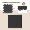 thumbnail image 3 of Gymax 36 Pack Interlocking EVA Foam Floor Tiles 2/5 Inch Thick Puzzle Exercise Mats Black, 3 of 10