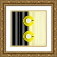 thumbnail image 1 of Bunjamin (Abe), Antonyus 12x12 Gold Ornate Wood Framed with Double Matting Museum Art Print Titled - Mugs Pattern, 1 of 4