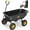 Black & Yellow, variant on Firstness Garden Dump Cart, 600 lbs. 4 Cu.ft Heavy Duty Garden Wagon for Garden Lawn Farm Landscaping