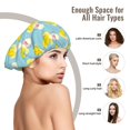 thumbnail image 6 of Cute Banana Azure Silk Bonnet for Sleeping Women Men, Adjustable Elastic Satin Bonnet Bonnet for Sleeping, Soft Cute Similar Silk Curly Hair Bonnet for Sleeping, 6 of 7