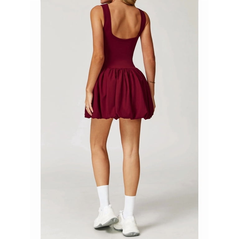 burgundy athletic dress Collegiate Outfitters Fitted Athletic Dress in Maroon, Size Medium, Polyester/Nylon from Aggieland Outfitters
