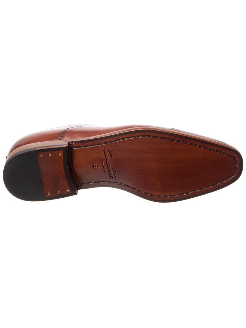 Curatore Captoe Lace Up Dress Shoes Curatore Cap Toe Leather Oxford, 9.5, Black - Walmart.com main image 3