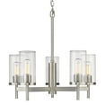 thumbnail image 6 of Golden Lighting Winslett 5-light Chandelier in Pewter, 6 of 6