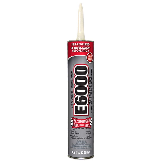 Adhesivo E6000 Eclectic Products 232031, 300 ml, color negro industrial