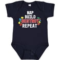 thumbnail image 3 of Inktastic Nap Build Destroy Repeat with Colorful Building Blocks Boys or Girls Baby Bodysuit, 3 of 5