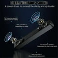 thumbnail image 2 of Bluetooth Computer Speakers with Knob Volume Control and 3.5mm Aux Input,Portable Soundbar Speaker for PC Laptop, 2 of 5