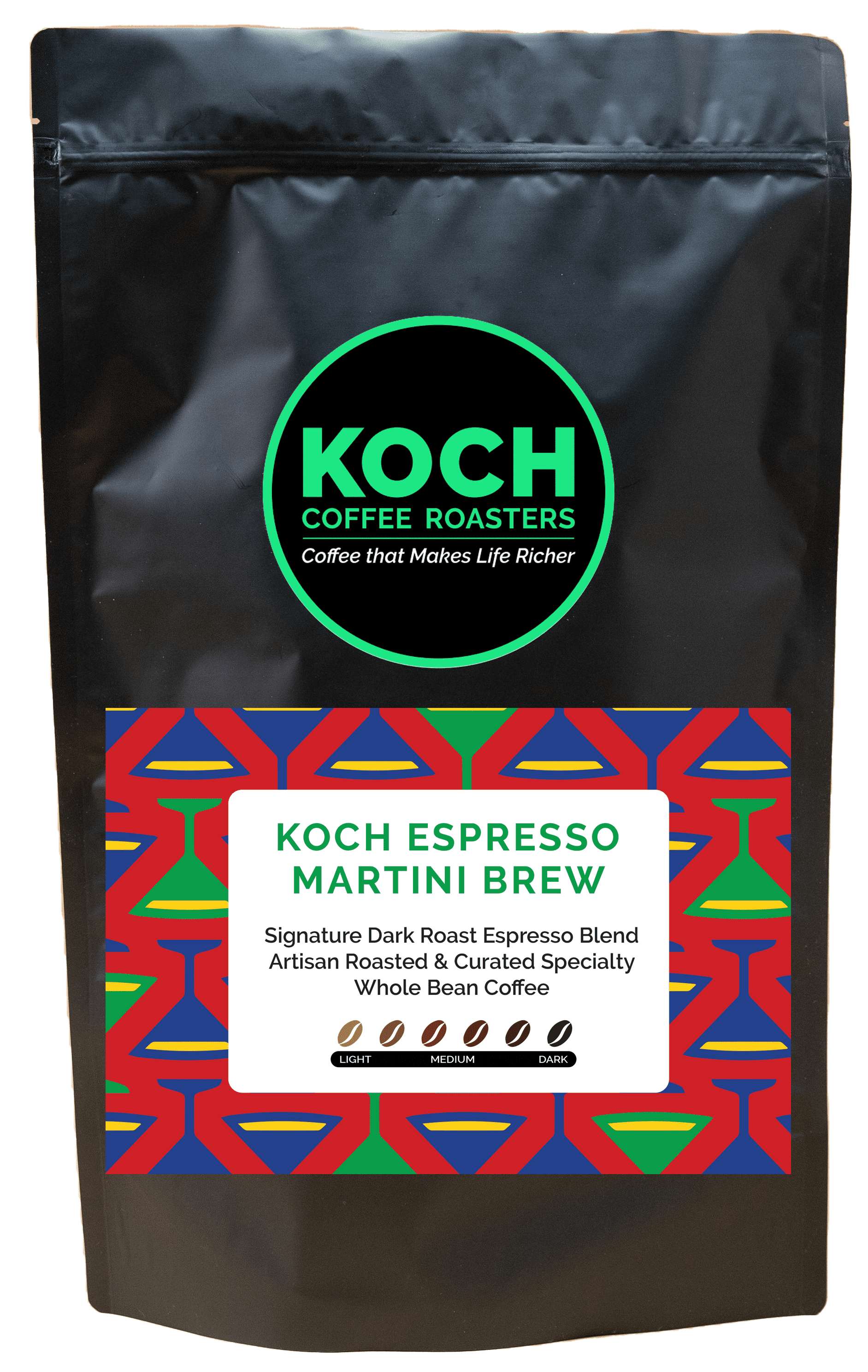 KOCH Coffee Roasters, Espresso Martini Brew Dark Roast Espresso Blend
