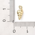 thumbnail image 3 of 15pcs Brass Pendant Marine Animal Charm Golden Conch 12x5x4.5mm Hole: 1.2mm, 3 of 3