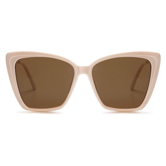 Gafas de sol SOJOS SJ2206, modernas, polarizadas, con montura blanca para mujer