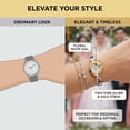 thumbnail image 4 of Titan Quartz Analog White Dial Stainless Steel Strap Watch for Women-NS2536BM02, 4 of 8