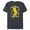 Navy Heather, variant on The Simpsons Soccer Bart Simpson Springfield United - Short Sleeve Blended T-Shirt for Adults - Customized-Yellow