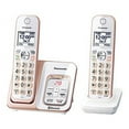 thumbnail image 2 of Panasonic Link2Cell KX-TGD562 - Cordless phone - answering system - with Bluetooth interface with caller ID/call waiting - DECT 6.0 - white, rose gold + additional handset, 2 of 2