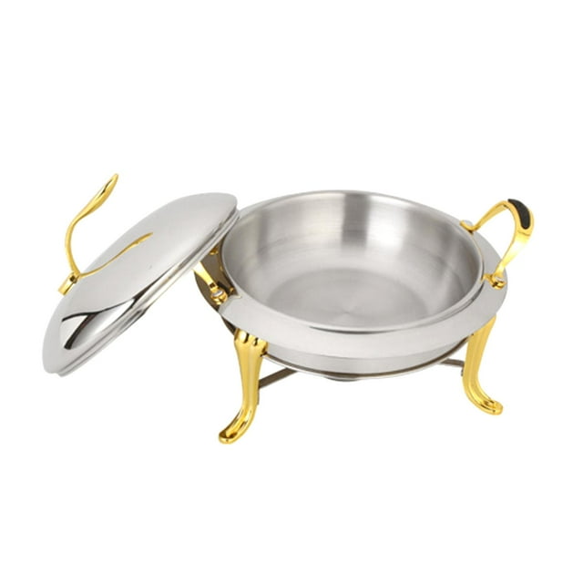 veasfak Réchaud en Acier Inoxydable pour Alcool, pour la Maison, Camping, Or