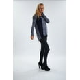 thumbnail image 2 of Womens Long Sleeve Marled Colorblock Knit Top, 2 of 4