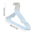 thumbnail image 3 of Heavy Duty Clothes Hanger Set, Non Slip Hangers with Steel Core for Shirts, Coats, Jackets, Trousers and Dresses, Space Saving Wardrobe Organization and Storage, 5 Pack, 3 of 6