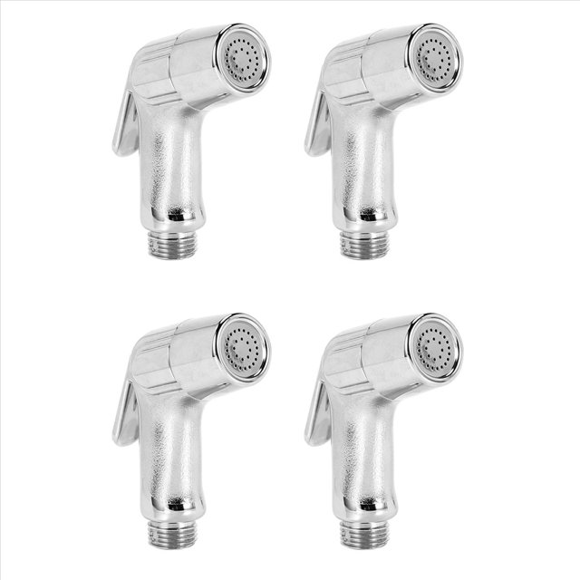 4X Mezclador de Ducha de Mano de Higiene Íntima en Abs para Cuarto de Baño Toilette-Chrome