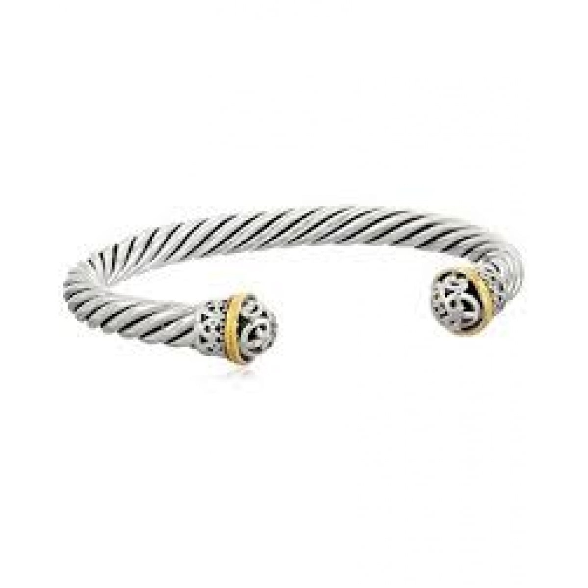 Accessorize Great gold tone metal with black material bracelet from Accessorize 