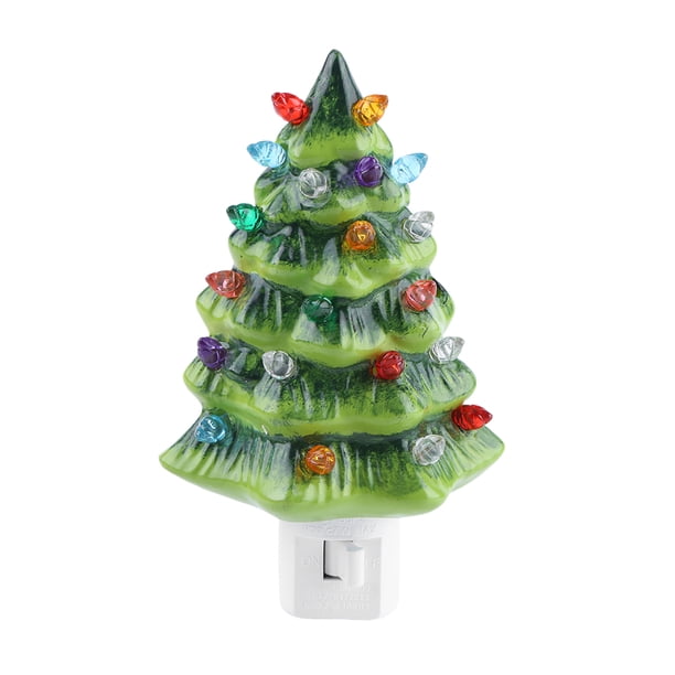 Decorativo Navidad Noche Enchufe para (Reino Unido) Verde