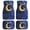 crescent moon and star, variant on Xoenoiee Car Carpet All Weather Protection Automotive Floor Mat Cow and Sunflower Print Car Floor Mat Universal Fits Durable Washable Universal Fits Easy to Clean (4 Pieces)