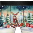 thumbnail image 4 of Merry Christmas Santa Reindeer Antlers Exotic Shorthair Sleigh Xmas Winter Holiday All Over Print Boxer Briefs Underwear for Men Dad Cat Lover Kitten Owner Gifts - 00023, 4 of 6