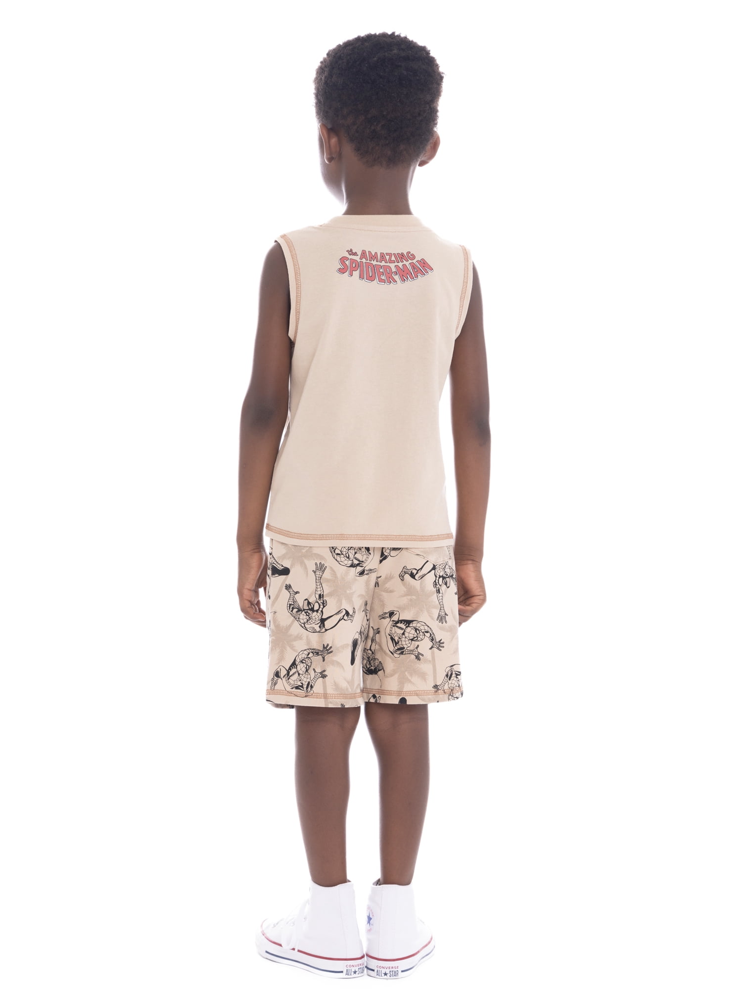 Spider Man Toddler Boys Graphic Print Tank Top and Shorts Set, 2-Piece, Sizes 12M-5T