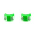 thumbnail image 3 of Toystoory Luz de bicicleta Linterna a prueba de agua Alto brillo Resistente al desgaste Lámpara de luz de flash de 2 LED para manillar Asientos Cascos Verde 2piezas Toystoory CBP007383, 3 of 6