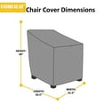 thumbnail image 3 of Patio Chair Cover Premium Outdoor Patio Furniture Protector - Black, 3 of 6