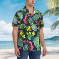 thumbnail image 5 of Disketp Hawaiian Shirts For Men,Watercolor Cactuses Print Mens Casual Short Sleeve Button Down Shirts Beach Shirt, 5 of 8