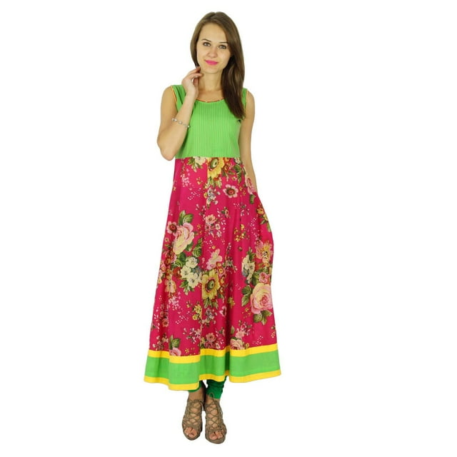 Phagun Kurta Bollywood Ethnique Indienne en Coton Designer Kurti Tunique Robe pour Femmes