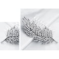 thumbnail image 3 of unbranded Para En Plata Con De Hojas Y Rhinestones Decorativos, 3 of 7