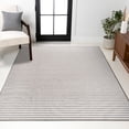 thumbnail image 5 of JONATHAN Y SCANDINAVIAN 5 x 8 Area Rug, Aarhus Minimalist Striped - Gray/Ivory, SCN102D-5, 5 of 6