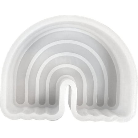 Boho Rainbow Simple Freshie Silicone Mold 2.5x3.75x1 for Scented Aroma Beads Car Candle, Soap, Resin Oven Safe Bake Heat Resistant to 400 F Girl Set