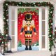 thumbnail image 1 of Decoraciones navideñas El Grinch Puerta Cubierta Fondo Rojo Divertidos Banners Colgantes de Navidad Letrero de Feliz Navidad para Porche para Interior Exterior Frente, 1 of 5