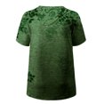 thumbnail image 5 of Moda mujer casual manga manga corta cuello redondo botón impreso tops blusa Pompotops hkajfhjk466707, 5 of 5