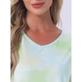 thumbnail image 5 of DARING DIVA Women's Short Sleeve Nightgown Soft Stretchy Pajama Dress XL Light Green, 5 of 7