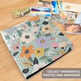 thumbnail image 4 of FORMRS 3 Ring Photo Album 4"x6" Self Adhesive Large Capacity PU Leather Cover, Floral Pattern, 4 of 8