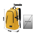 thumbnail image 4 of 1 Mochila Para Laptop 15.6inch Mochila De Viaje Para Negocios 35L Malubero Amarilla, 4 of 5