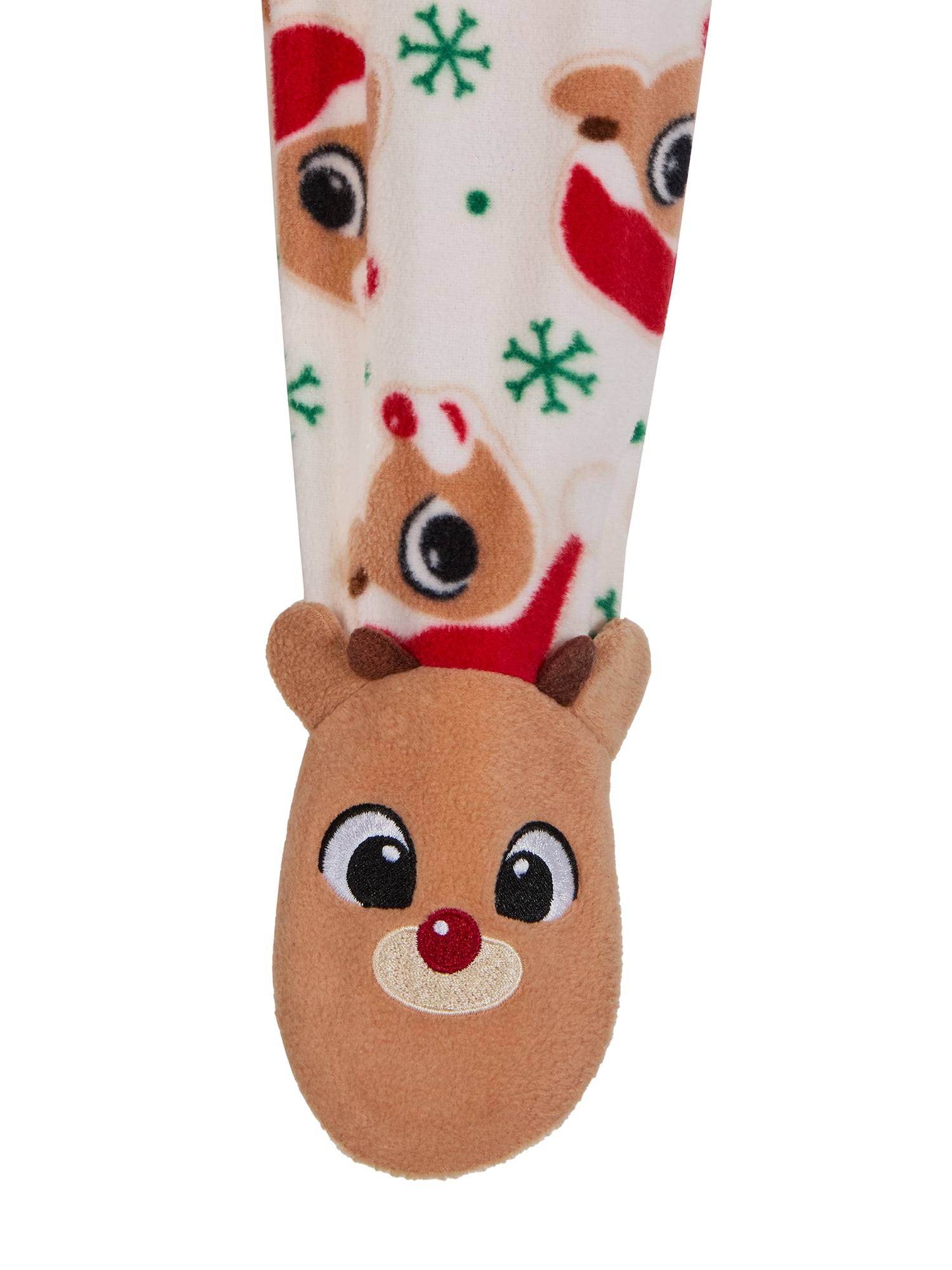 Rudolph Toddler One-Piece Footed Blanket Sleeper, Sizes 12M-5T
