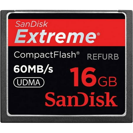 SanDisk Extreme 16GB Compact Flash CF Card 60MB/s SDCFX-016G-A61 (Certified