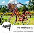 thumbnail image 3 of REOFLYUP 1Pc Bike Front Shelf Black Aluminum Alloy Durable Storage Rack Carrier for Easy Installation, 3 of 8