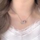thumbnail image 5 of Collar con gatito entrelazado, colgante retro de dibujos animados, regalo de cumpleaños para pareja de estudiantes y novias., 5 of 7