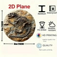 thumbnail image 3 of 2D Dinosaur Fossils Wall Hanging - Faux Dinosaur Wall Mount Boys Kids Birthday Party Gaming Room Dinosaur Themed Wall Sculpture Indoor Outdoor Animal Wall Taxidermy Art Decor, 3 of 9