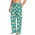 thumbnail image 2 of Disketp Cute Shiba1 Men's Pajama Pants - Ultra Soft Fleece Sleep and Lounge Pants (Size: S-XXL), 2 of 6